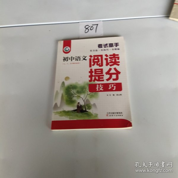 考试高手初中语文阅读提分技巧2021版中考辅导书教辅通用七八九年级复习资料