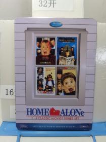 小鬼当家Home alone 1-4 电影版全系列经典套装 4碟铁盒装DVD 超清1080p 光盘类商品售出概不退换，介意勿购。