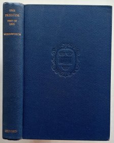 【含藏书票】1960年，华兹华斯《序曲》，漆布精装，八品THE PRELUDE OR GROWTH OF A POET'S MIND 1805