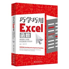 正版包邮 巧学巧用Excel函数：掌握核心技能，秒变数据分析高手 凌祯,安迪 北京大学出版社