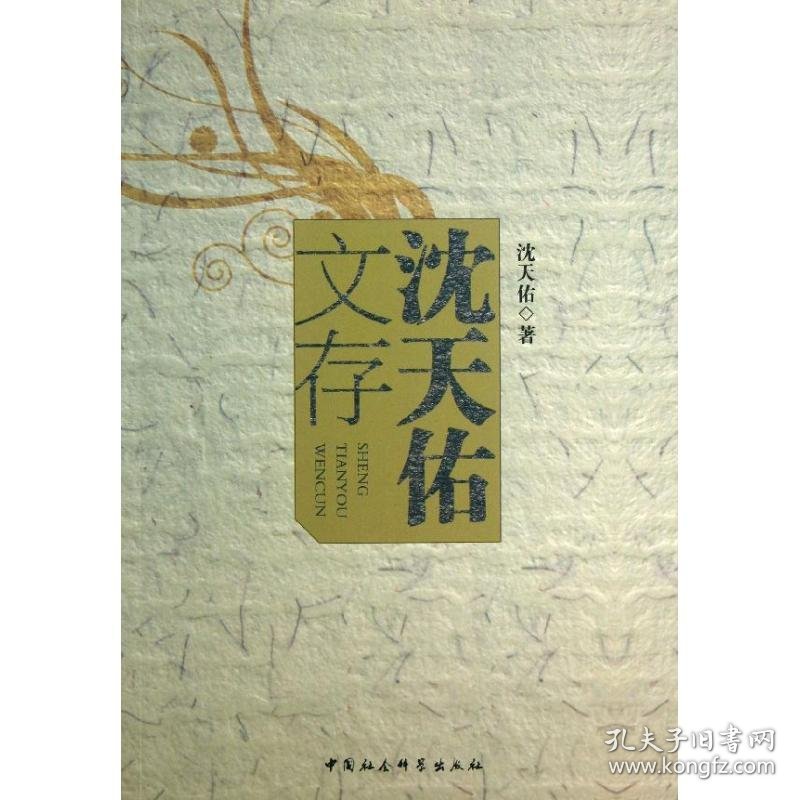 沈天佑文存 9787516126721