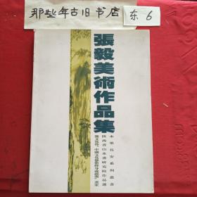 张毅美术作品集(作家签名本，书脊有一点小破损)