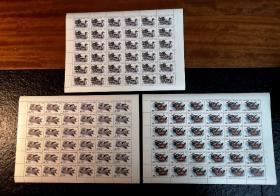 前苏联1991年野鸭邮票大版，全套3大版。5K 针尾鸭；15K斑背潜鸭；20K白头硬尾鸭。实物拍摄，全品，按图发货。