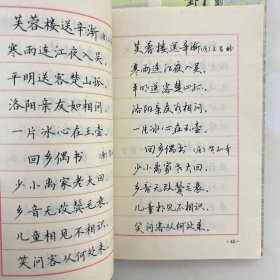 古诗名篇钢笔字帖 钢笔习字速成贴（两本合售）