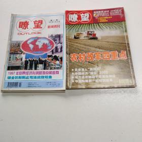 期刊杂志：瞭望，共39本。1983年第2.4期、1994年第17期、1998年第2.4期、2003年第45期、2005年第47期、2008年第31~34.39.50期、2011年第1~7.9.11.13.15.19.26.29.31.34.35.38.40.41.43.51.52期、2022年第37.40-41.42期