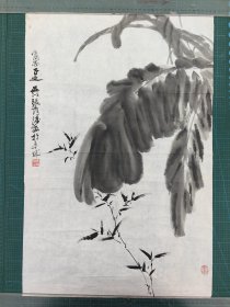 吴湖帆再传弟子！张青涛国画 ！双款
