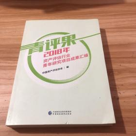 青评果2018年资产评估行业青年研究项目成果汇编