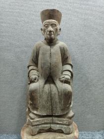 清代木雕人物像