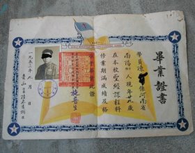 1953年 研究函授學校 畢業證書