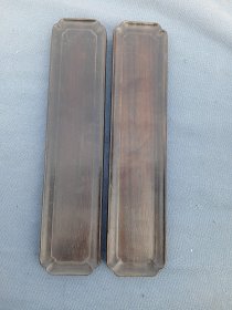 清代红木茶盘一对