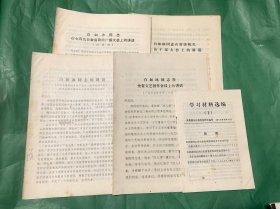 白如冰讲话 （5份）
