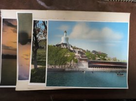 七八十年代手工上色大尺幅照片四张 每张尺寸约29.5*24cm