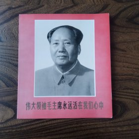 伟大领袖毛主席永远活在我们心中 大开本彩色照片集 完整不缺页