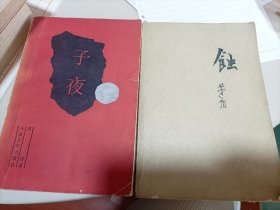 茅盾2本合售:子夜、蚀