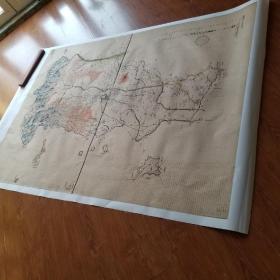 古地图1902 安阳县全境舆图 光绪二十八年前。纸本大小118.65*166.23厘米。宣纸艺术微喷复制