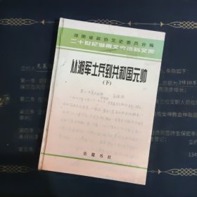 从湘军士兵到共和国元帅 下册