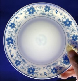 【仅1件】醴陵群力老瓷器 钻石款 釉下五彩瓷 醴陵瓷  盘子 圆盘 品相完整