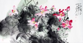 （保真）路民 四尺整张 美术学专业硕士研究生。中国美术家协会会员、中国书法家协会会员，辽宁省美术家协会主席团委员，抚顺市文联主席、抚顺市美术家协会主席。