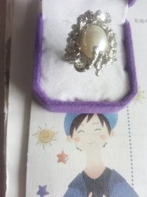 太美了！收到一个戒指！收到戒指一个实物拍摄，藏银，贝珠，微瑕不退换