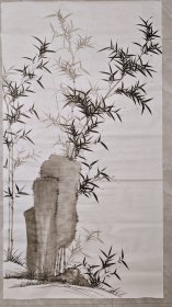 -▆无款传统六尺墨竹（4）