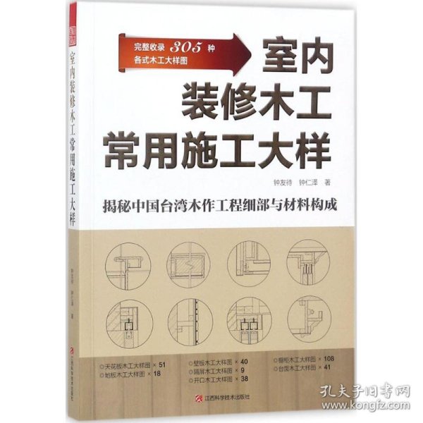 室内装修木工常用施工大样（展示整木定制各部件大样，联通图纸与施工）