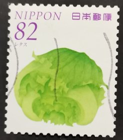 日本信销邮票 野菜とくだものシリーズ レタスlettuce（蔬菜水果系列 莴苣 樱花目录C2205d）