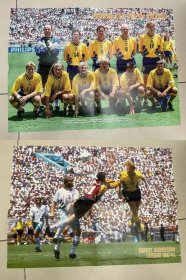 足球海报-1994世界杯季军瑞典三四名决赛首发