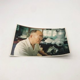 中國工程院院士、魚類繁殖和育種專家劉筠（1929-2015），九十年代珍貴科研工作照片一枚（湖南畫報社資深記者、攝影家陸穗斌攝）