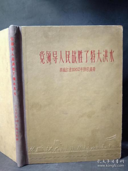 党领导人民战胜了特大洪水，不缺页，不议价，内页干净