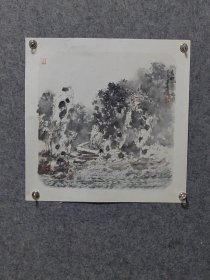 中国画艺术创作院院长张英才老师精品国画山水保真出售