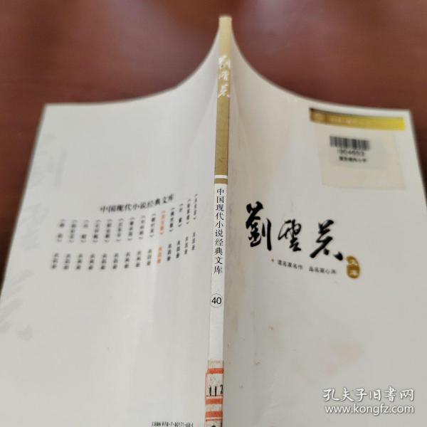 中国现代小说经典文库 40  刘云若