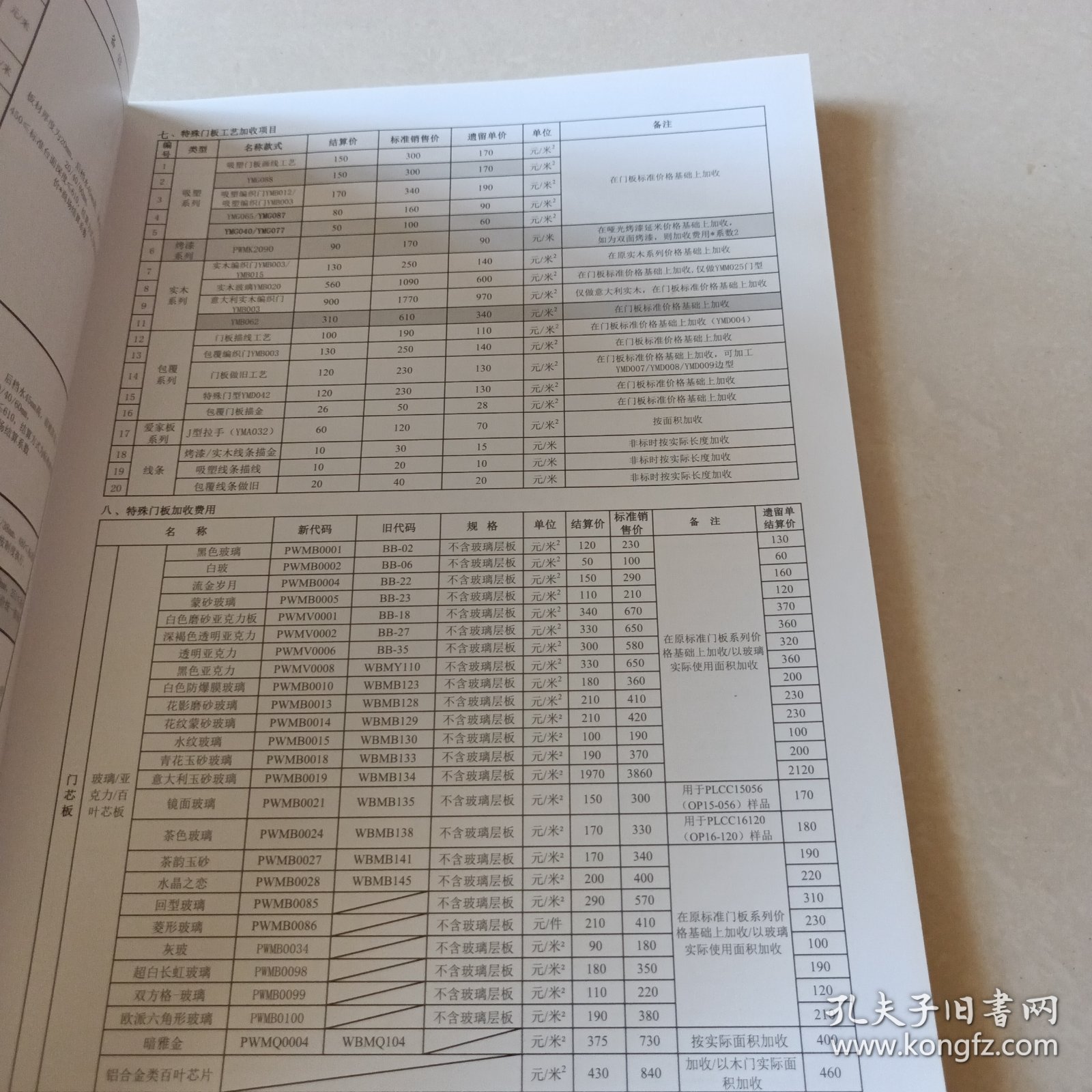 2020年欧派橱柜价格手册