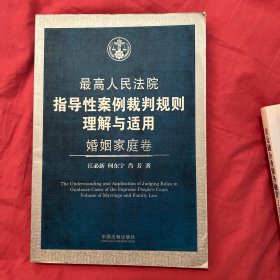 最高人民法院指导性案例裁判规则理解与适应