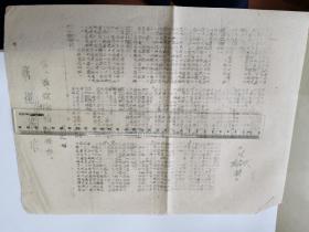 1966年《工联怒火》油印小字报一张“公检法要彻底革命”毛主席，林副主席指示，李震副部长讲话