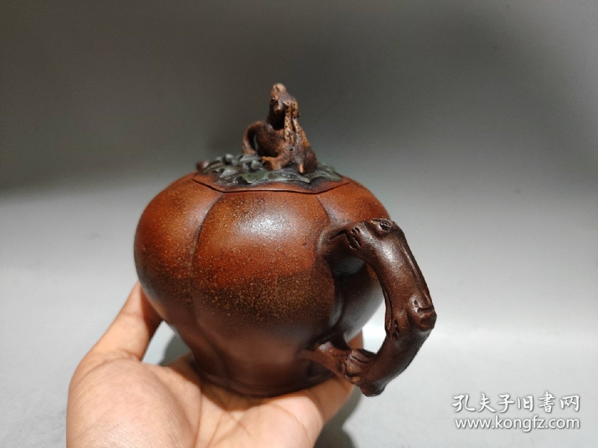 旧藏紫砂壶灵鹿壶蒋蓉