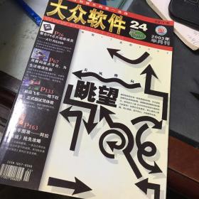 大众软件2003年1-24期（缺少5.17.22）共21本合售