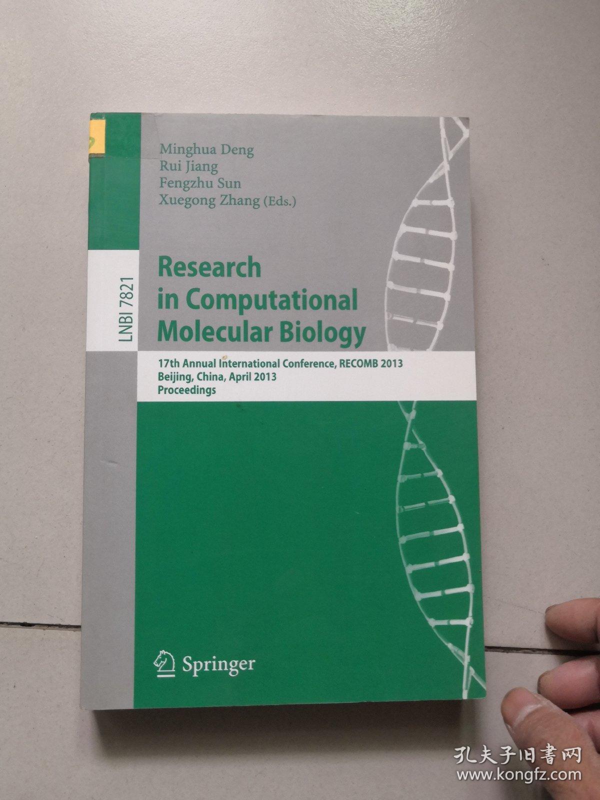 Research in Computational Molecular Biology