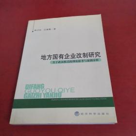 地方国有企业改制研究:关于武汉模式的理论思考与案例分析【内页干净 实物拍摄】