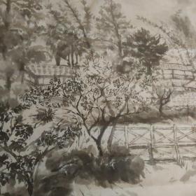 无款无名山水画2张