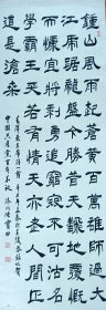 陈宝田副主席书法一幅53x139纸本软片，保真包退。
