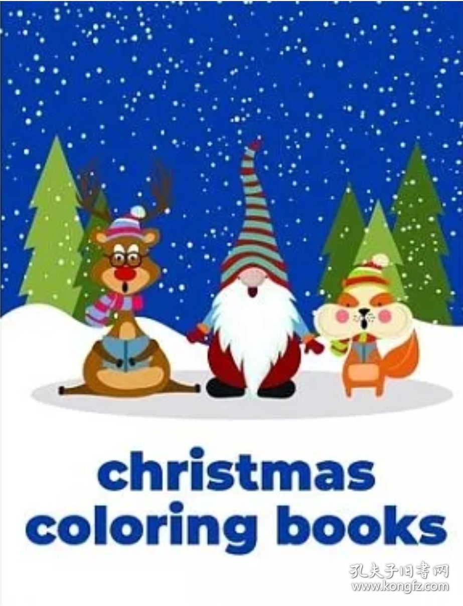 价可议 Christmas Coloring Books The Coloring Pages for Easy and Funny Learning for Toddlers and Preschool Kids twdzxdzx