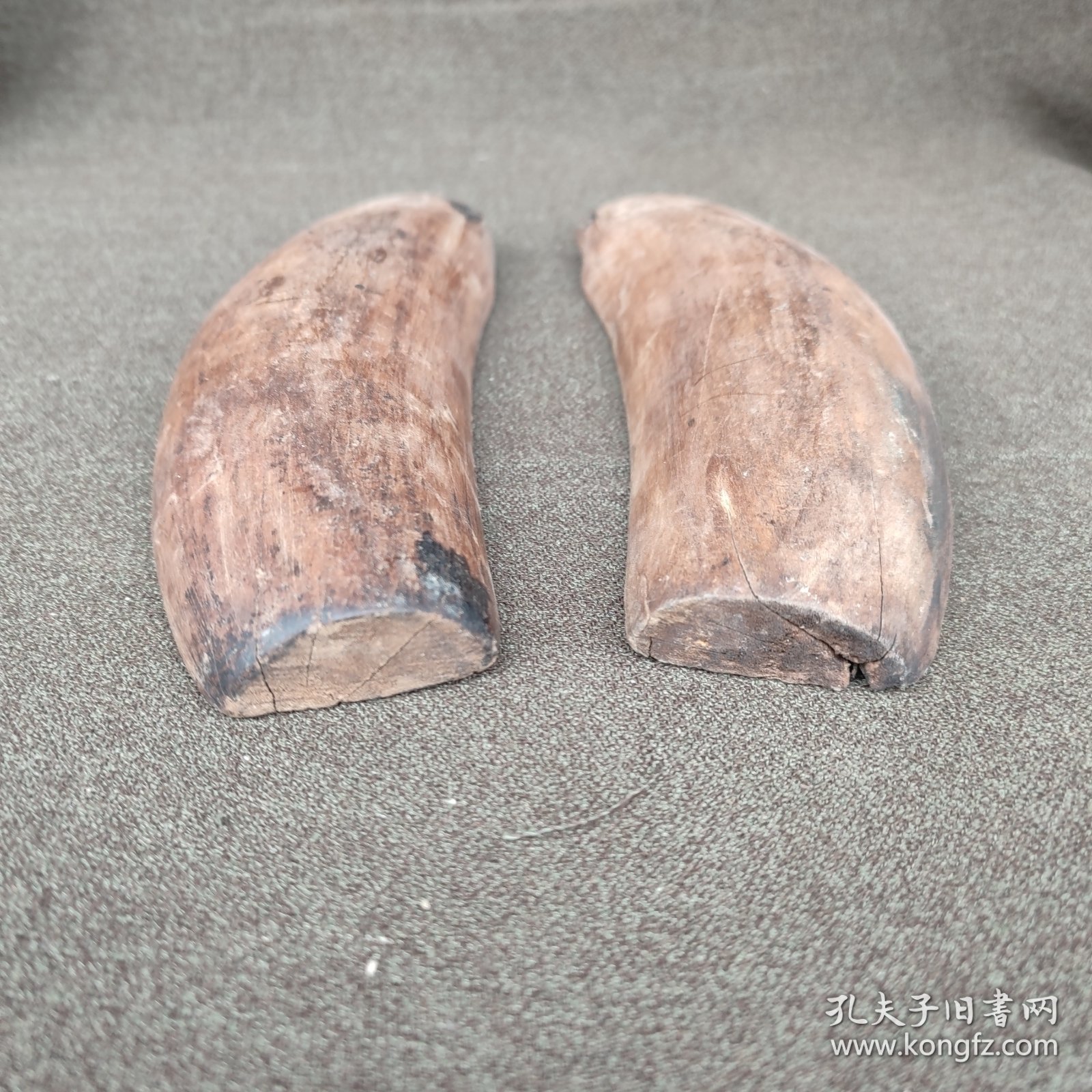 晚清民国左木卜卦板一对