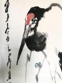 王子武款花鸟画：鹤