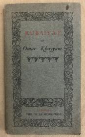 potter51.《鲁拜集》1908年初版本，出版社原装手工上色，女画家Blanche McManus插图本（原装纯手工着色），荷兰纸木纹纸印制， The Rubaiyat of Omar Khayyam