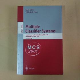 英文原版：多分类器系统Multiple classifier systems( 多级分类器系统 )（目录见图）
