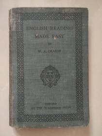 ENGLISH READING MADE EASY  英文原版 布面精装 1924年 英国出版