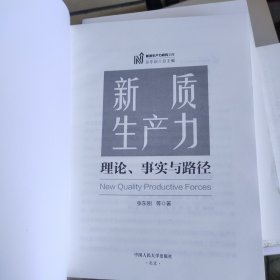 新质生产力 理论、事实与路径（无书衣内容全新）