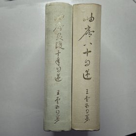 岫庐八十自述 岫庐最后十年自述 （2本合售）绝版 断版书 布面精装 自然旧