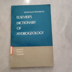 ELSEVIER'S DICTIONARY OF HYDROGEOLOGY（水文地质词典）英文版