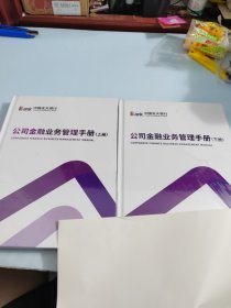 中国光大银行 公司金融业务管理手册 （上下册）